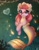 Size: 1645x2093 | Tagged: safe, artist:radioaxi, artist:reterica, imported from derpibooru, oc, oc only, fish, merpony, original species, adoptable, bubble, chest fluff, female, heart, looking at you, solo, swimming, underwater