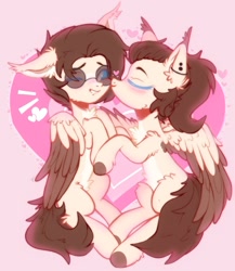 Size: 1280x1474 | Tagged: safe, artist:starrcoma, oc, oc only, pegasus, pony, sunglasses, two toned wings, wings