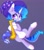 Size: 1455x1668 | Tagged: safe, artist:astralblues, imported from derpibooru, oc, oc:astral blues, fish, pony, unicorn, awkward smile, chest fluff, clothes, cute, ear fluff, fluffy, hair, hat, holding, hoof fluff, leg fluff, legs raised, musical instrument, saxophone, shy, smiling, spots, spread legs, spreading, stars, tail