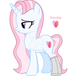 Size: 1280x1331 | Tagged: safe, artist:hate-love12, imported from derpibooru, oc, oc only, oc:starship, pony, unicorn, deviantart watermark, female, mare, obtrusive watermark, simple background, solo, transparent background, watermark