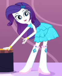 Size: 404x497 | Tagged: safe, imported from derpibooru, screencap, rarity, eqg summertime shorts, equestria girls, make up shake up, cropped, cute, fall formal outfits, raribetes, solo