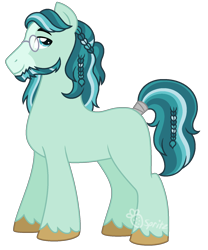 Size: 1301x1561 | Tagged: safe, artist:strawberry-spritz, imported from derpibooru, oc, oc only, earth pony, pony, magical gay spawn, male, offspring, parent:rockhoof, parent:stygian, simple background, solo, stallion, transparent background