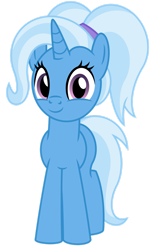 Size: 1024x1664 | Tagged: safe, artist:emeraldblast63, imported from derpibooru, trixie, pony, the last problem, alternate hairstyle, anniversary, babysitter trixie, clothes, cute, diatrixes, front view, hoodie, ponytail, redesign, simple background, solo, transparent background