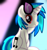 Size: 6244x6600 | Tagged: safe, artist:agkandphotomaker2000, imported from derpibooru, dj pon-3, vinyl scratch, pony, unicorn, cute, dj glasses, looking at you, red eyes, show accurate, show lights, simple background, sitting, solo, strobe lights, vinyl's glasses, vinylbetes