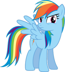 Size: 933x1029 | Tagged: safe, artist:nano23823, imported from derpibooru, rainbow dash, pegasus, pony, testing testing 1-2-3, .svg available, female, looking back, mare, simple background, solo, svg, transparent background, vector