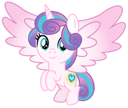 Size: 1024x865 | Tagged: safe, artist:emeraldblast63, imported from derpibooru, princess flurry heart, alicorn, pony, the last problem, anniversary, cutie mark, female, filly, older, older flurry heart, simple background, smiling, solo, transparent background, vector