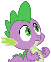 Size: 1500x1813 | Tagged: safe, artist:sketchmcreations, imported from derpibooru, spike, dragon, what about discord?, confused, male, simple background, solo, transparent background, vector