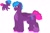 Size: 1280x854 | Tagged: safe, artist:itstechtock, imported from derpibooru, oc, oc only, oc:pop rocks, pegasus, pony, magical threesome spawn, offspring, parent:blueberry punch, parent:cotton sky, parent:sugar apple, simple background, solo, tongue out, two toned wings, white background, wings