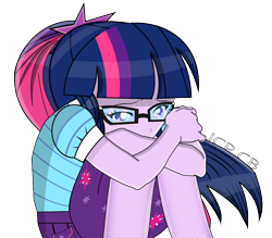 Size: 865x757 | Tagged: safe, artist:jcpreactyt, imported from derpibooru, sci-twi, twilight sparkle, equestria girls, sad, simple background, solo, transparent background