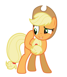 Size: 6093x7000 | Tagged: safe, artist:estories, imported from derpibooru, applejack, pony, absurd resolution, hat, simple background, solo, transparent background, vector