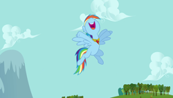 Size: 1280x720 | Tagged: safe, imported from derpibooru, screencap, rainbow dash, pegasus, pony, keep calm and flutter on, element of loyalty, female, mare, mawshot, nose in the air, open mouth, solo, uvula, volumetric mouth