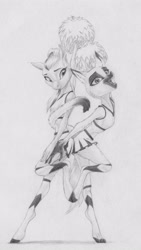 Size: 2319x4125 | Tagged: safe, artist:joestick, imported from derpibooru, oc, anthro, cat, digitigrade anthro, unguligrade anthro, cheerleader, clothes, furry, high res, socks, traditional art