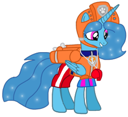 Size: 1084x991 | Tagged: safe, artist:徐詩珮, imported from derpibooru, spring rain, alicorn, pony, series:sprglitemplight diary, series:sprglitemplight life jacket days, series:springshadowdrops diary, series:springshadowdrops life jacket days, alicornified, alternate universe, base used, clothes, cute, lifeguard, lifeguard spring rain, older, older spring rain, paw patrol, race swap, simple background, springcorn, transparent background, zuma (paw patrol)