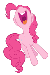 Size: 1000x1500 | Tagged: safe, artist:originalcanadian, imported from derpibooru, pinkie pie, pony, the last roundup, nose in the air, open mouth, simple background, solo, transparent background, uvula, vector, volumetric mouth