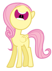 Size: 2103x2852 | Tagged: safe, artist:omniferious, imported from derpibooru, screencap, fluttershy, pegasus, pony, the cutie mark chronicles, female, filly, filly fluttershy, mawshot, nose in the air, open mouth, simple background, so many wonders, solo, transparent background, uvula, vector, volumetric mouth, younger