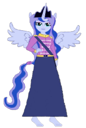 Size: 404x597 | Tagged: safe, artist:loomytyranny, imported from derpibooru, oc, oc:luna planet, alicorn, hybrid, equestria girls, 1000 hours in ms paint, anti revolution, barefoot, crown, equestria, feet, female, french lover, jewelry, monarch, monarchy, moon, png, ponytail, regalia, sister, wings