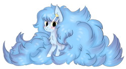 Size: 800x439 | Tagged: safe, artist:hunterthewastelander, imported from derpibooru, oc, oc only, oc:dozy down, earth pony, pony, chibi, female, impossibly large hair, mare, simple background, solo, transparent background