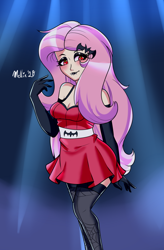 Size: 1050x1600 | Tagged: safe, artist:melliedraws, imported from derpibooru, fluttershy, bat pony, human, vampire, equestria girls, bat ponified, breasts, cleavage, clothes, costume, evening gloves, fangs, female, flutterbat, gloves, halloween, halloween costume, heart, heart eyes, holiday, human coloration, humanized, long gloves, race swap, solo, vampire costume, wingding eyes