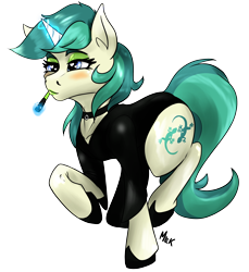 Size: 3218x3508 | Tagged: safe, artist:mekblue, imported from derpibooru, oc, oc only, oc:spring starflower, pony, unicorn, derpibooru community collaboration, 2022 community collab, clothes, cute, dress, female, horn, levitation, lipstick, magic, makeup, mare, shoes, simple background, solo, telekinesis, trans female, trans girl, transgender, transparent background, unicorn oc