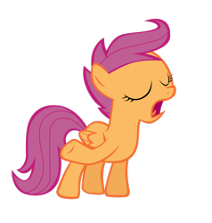 Size: 2390x2510 | Tagged: safe, artist:tardifice, imported from derpibooru, scootaloo, pony, simple background, solo, transparent background, vector