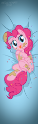 Size: 1969x6299 | Tagged: safe, artist:metalhead97, imported from derpibooru, pinkie pie, earth pony, pony, :3, :p, batter, body pillow, body pillow design, cake batter, commission, cute, dakimakura cover, diapinkes, dock, female, floppy ears, food, looking at you, messy, ponk, show accurate, smiling, smiling at you, solo, sprinkles, tongue out, underhoof