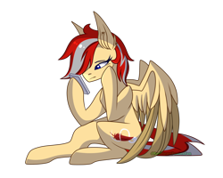 Size: 2000x1600 | Tagged: safe, artist:redheartponiesfan, imported from derpibooru, oc, oc only, oc:swiftful feathers, pegasus, pony, cellphone, female, mare, phone, simple background, smartphone, solo, transparent background
