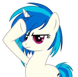 Size: 4073x4027 | Tagged: safe, artist:rioshi, artist:starshade, imported from derpibooru, dj pon-3, vinyl scratch, pony, unicorn, base used, female, heart, heart eyes, mare, missing accessory, rainbow dash salutes, salute, simple background, solo, transparent background, wingding eyes