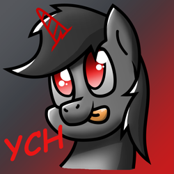 Size: 1997x1997 | Tagged: safe, artist:somber, imported from derpibooru, earth pony, pony, unicorn, color, commission, cute, profile picture, solo, your character here