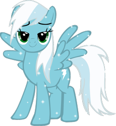 Size: 857x932 | Tagged: safe, artist:auroran-ragewing, imported from derpibooru, fleetfoot, pegasus, pony, alternate hairstyle, ask-fleetfoot, show accurate, simple background, solo, transparent background