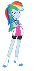 Size: 270x566 | Tagged: safe, artist:decismuchjuvenile, artist:selenaede, imported from derpibooru, rainbow dash, equestria girls, base used, clothes, simple background, socks, stocking feet, white background