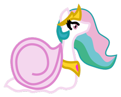 Size: 500x400 | Tagged: safe, artist:uguardian, imported from derpibooru, princess celestia, snail, female, simple background, snailified, solo, species swap, transparent background, wat