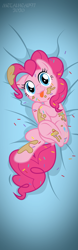 Size: 1969x6299 | Tagged: safe, artist:metalhead97, imported from derpibooru, pinkie pie, pony, :3, :p, batter, body pillow, body pillow design, cake batter, commission, cute, dakimakura cover, diapinkes, female, food, looking at you, messy, show accurate, smiling, smiling at you, solo, sprinkles, tongue out, underhoof