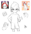 Size: 1200x1300 | Tagged: safe, artist:sugarelement, imported from derpibooru, oc, oc only, oc:red cherry, human, pegasus, pony, cherry, clothes, food, glasses, hammer, humanized, maid, maid headdress, milk, milk box, nail polish, pony reference, shoes, shorts, sneakers, solo, strawberry milk