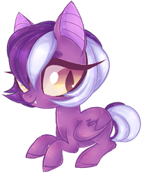 Size: 439x529 | Tagged: safe, artist:misspinka, imported from derpibooru, oc, oc only, bat pony, pony, chibi, female, mare, simple background, solo, transparent background