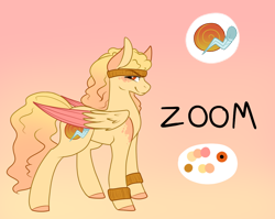 Size: 1000x795 | Tagged: safe, artist:cyrinthia, imported from derpibooru, oc, oc only, oc:zoom, pegasus, pony, male, offspring, parent:bulk biceps, parent:fluttershy, parents:flutterbulk, solo, stallion