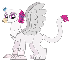 Size: 2852x2448 | Tagged: safe, artist:supahdonarudo, imported from derpibooru, queen novo, griffon, series:novoember, my little pony: the movie, griffonized, simple background, species swap, transparent background