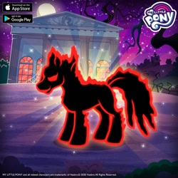 Size: 960x960 | Tagged: safe, idw, imported from derpibooru, smudge (character), pony, gameloft, idw showified, my little pony logo, official, smudge (g4), solo