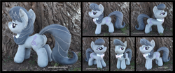 Size: 4178x1754 | Tagged: safe, artist:peruserofpieces, imported from derpibooru, octavia melody, earth pony, pony, bowtie, female, looking at you, mare, plushie, smiling, smiling at you, smug, tree
