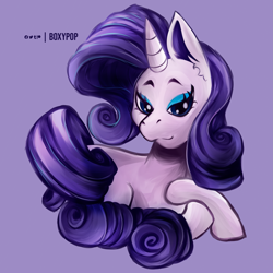 Size: 2937x2936 | Tagged: safe, artist:boxypop, artist:poxy_boxy, imported from derpibooru, rarity, pony, unicorn, looking at you, paint, solo