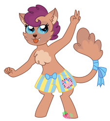 Size: 1965x2172 | Tagged: safe, artist:strawberry-spritz, imported from derpibooru, oc, oc only, hybrid, interspecies offspring, offspring, parent:capper dapperpaws, parent:pinkie pie, parents:capperpie, simple background, solo, transparent background