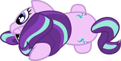 Size: 678x344 | Tagged: safe, artist:lincolnbrewsterfan, derpibooru exclusive, imported from derpibooru, part of a set, starlight glimmer, pony, unicorn, .svg available, archive, both cutie marks, female, from above, high angle, mare, nocturnal vision's overhead ponies, overhead view, simple background, solo, svg, top down, transparent background, vector