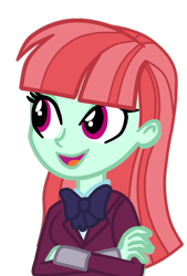 Size: 451x666 | Tagged: safe, artist:gmaplay, imported from derpibooru, melon mint, equestria girls, friendship games, cute, melondorable, simple background, solo, transparent background