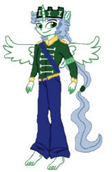 Size: 390x597 | Tagged: safe, artist:loomytyranny, imported from derpibooru, alicorn, equestria girls, barefoot, brother, crown, fascist, feet, folk path, germany, jewelry, male, monarch, monarchist, png, ponytail, regalia, tyrant, wings