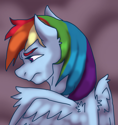 Size: 1508x1596 | Tagged: safe, artist:theedgyduck, imported from derpibooru, rainbow dash, pegasus, pony, female, mare, simple background, solo