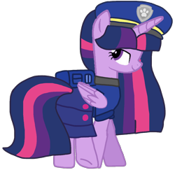 Size: 1110x1080 | Tagged: safe, artist:徐詩珮, imported from derpibooru, twilight sparkle, alicorn, pony, series:sprglitemplight diary, series:sprglitemplight life jacket days, series:springshadowdrops diary, series:springshadowdrops life jacket days, alternate universe, chase (paw patrol), clothes, female, paw patrol, sexy, simple background, solo, transparent background, twilight sparkle (alicorn)