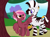 Size: 4160x3048 | Tagged: safe, artist:lazuli, artist:mint-light, derpibooru exclusive, editor:bnau, imported from derpibooru, oc, oc only, oc:zeny, oc:zephyr, bat pony, pegasus, pony, zebra, bat pony oc, bat wings, female, interspecies, jewelry, looking at each other, male, pointing, shipping, straight, wing hands, wings, zebra oc