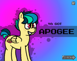 Size: 1000x800 | Tagged: safe, artist:sed, derpibooru exclusive, imported from derpibooru, oc, oc:apogee, pegasus, pony, banned from equestria daily, female, implied sex, splash art, style emulation, the implications are horrible, wait that's illegal, ya got