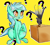 Size: 1434x1281 | Tagged: safe, artist:mistleinn, imported from derpibooru, lyra heartstrings, bird, pony, unicorn, chest fluff, confused, leg fluff, lyrebird, pun, question mark, visual pun