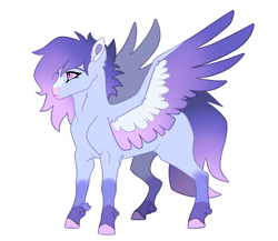 Size: 3316x2876 | Tagged: safe, artist:venommocity, imported from derpibooru, oc, oc only, oc:burned bridges, pegasus, pony, colored wings, female, mare, mb, multicolored wings, offspring, parent:vinyl scratch, parent:zephyr breeze, solo, wings