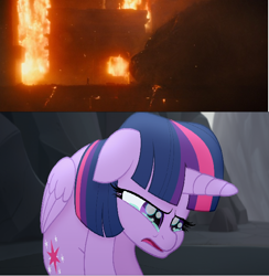 Size: 604x620 | Tagged: safe, imported from derpibooru, screencap, twilight sparkle, alicorn, my little pony: the movie, crying, godzilla, godzilla (series), godzilla: king of the monsters 2019, ishiro serizawa, monsterverse, sad, twilight sparkle (alicorn)